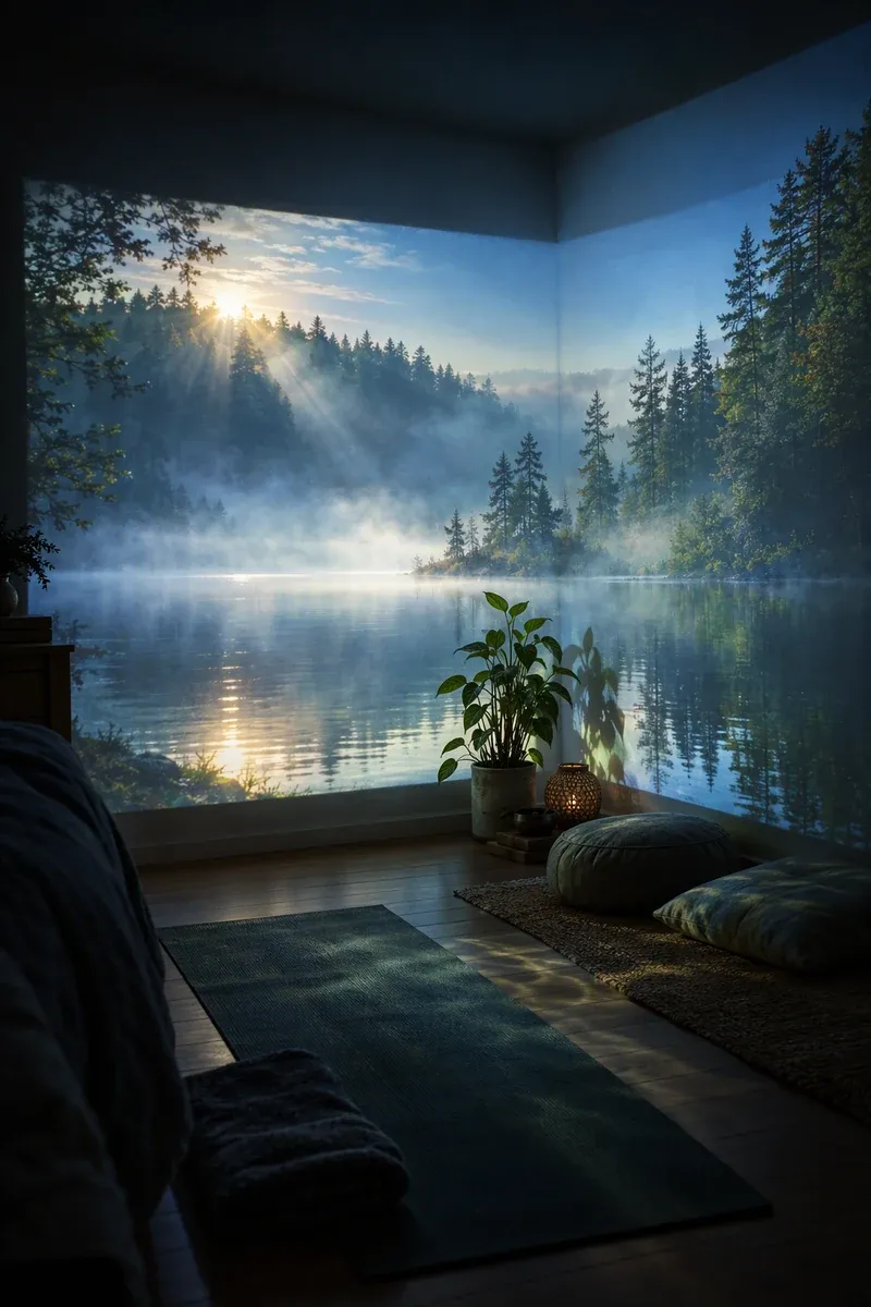 Wind down: Breathe with the room