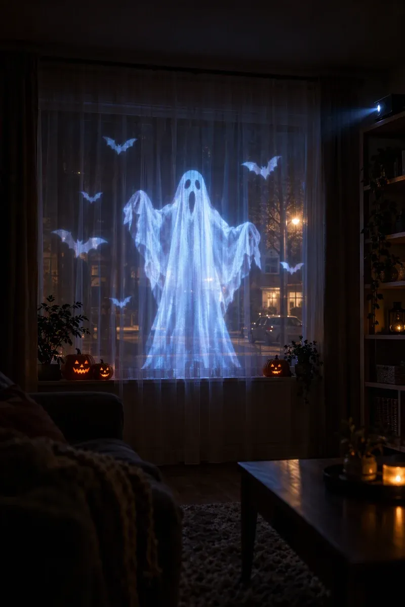Windows: Spooky from the street, cosy inside